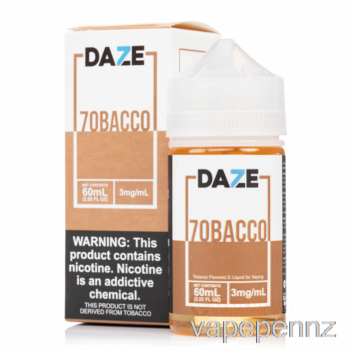 7obacco - 7 Daze E-Liquid - 60mL 0mg VAPE NZ